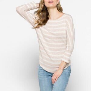 Small Striped white and beige Market and Spruce knit top